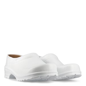 Comfort Clog Closed Heel White