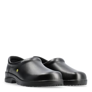 Fusion Clog Closed Heel Black