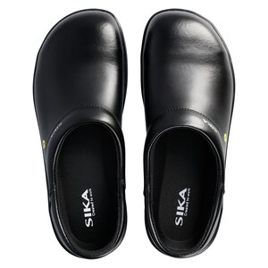 Fusion Clog Closed Heel Steel Toe Black