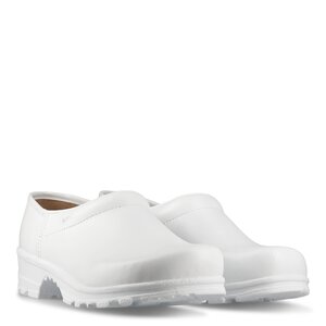 LBS Flex Clog Closed Heel White
